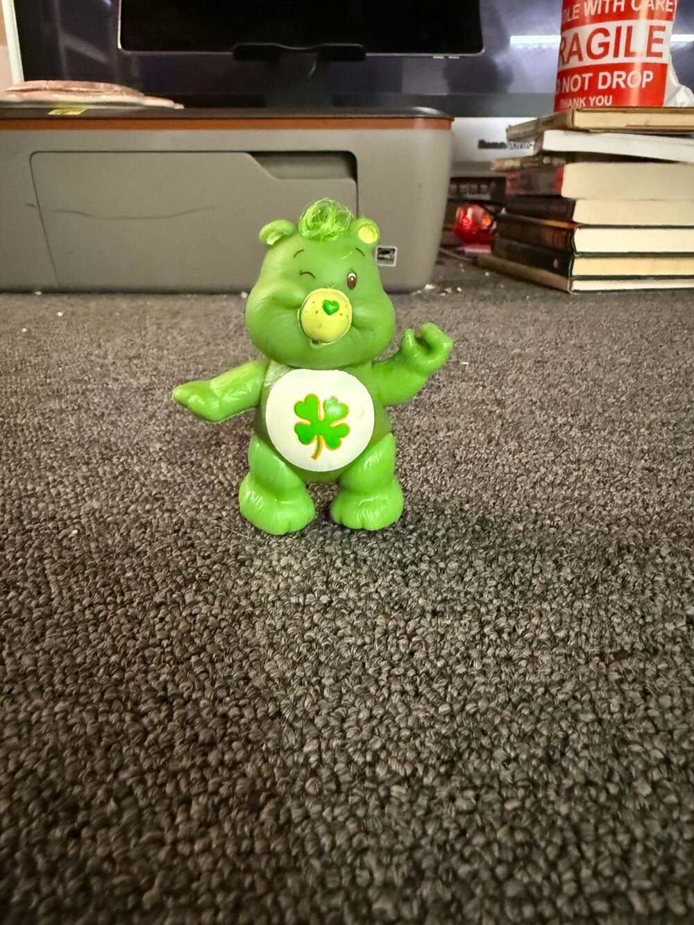 Vintage 1980s Care Bears Good Luck Bear Figure